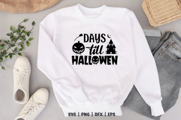 Download Days Till Hallowen SVG T-shirt Design - Hallowen svg Collection