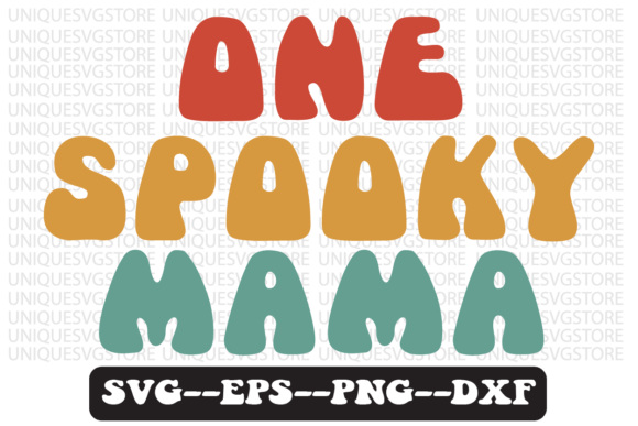 Download One Spooky Mama Quote Retro Svg Design - Premium Resources