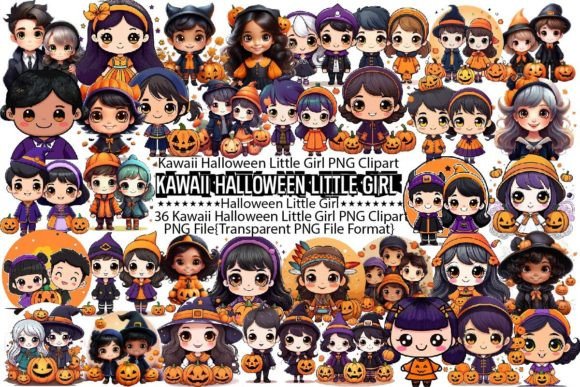 Download Kawaii Halloween Little Girl Sublimation - Premium Resources