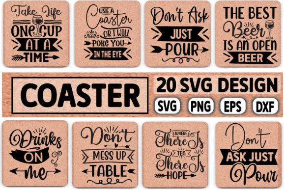 Download Coaster Svg Bundle, Coaster Svg Design - Svg design Collection