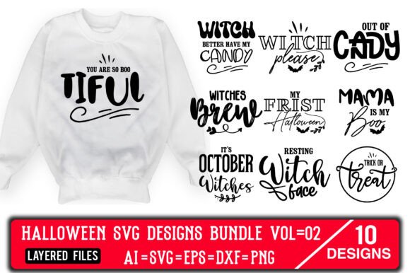 Download Halloween SVG Designs Bundle Vol=02 - Svg design Collection
